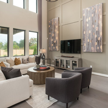League City, Texas | Victory Lakes - Premier Rosewood Living Room