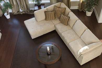 Leather Plank Flooring in Modena Wine