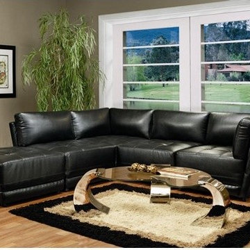 Leather Upholstered Sectional Sofas