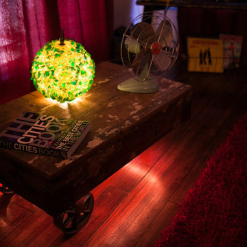 LED Industrial Style Coffee Table
