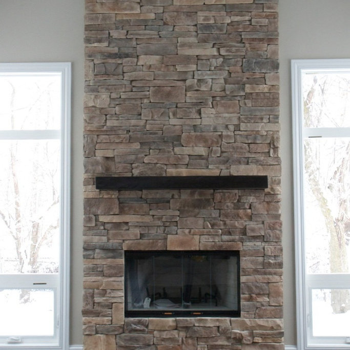 Floating Ledge Stone Fireplace Photos & Ideas Houzz