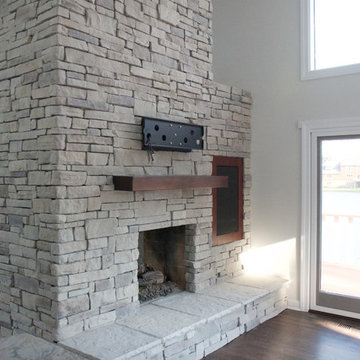 Ledge Stone Veneer Fireplaces