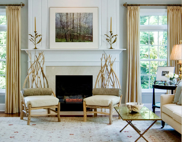 Contemporary Living Room by Leslie Hayes Interiors