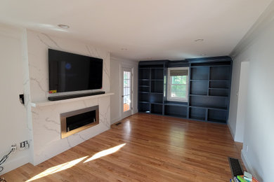 Living room - living room idea in Boston