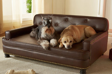 Library Dog Sofa in Brown Pebble