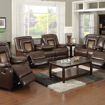 LifeStyle Furniture Luxurious 3-Pieces Reclining Living Room Sofa Set(GS3900)