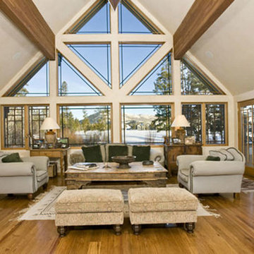 Lifestyles - Log Home Great Room Designs
