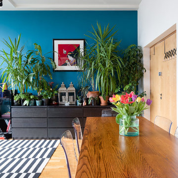 Light-filled colourful apartment