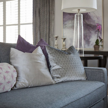 Lilac and Grey Living Room