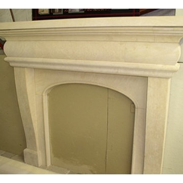 Limestone Fireplace Surround