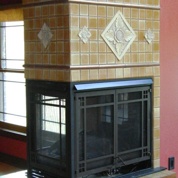 Lisa's Three-Sided Fireplace