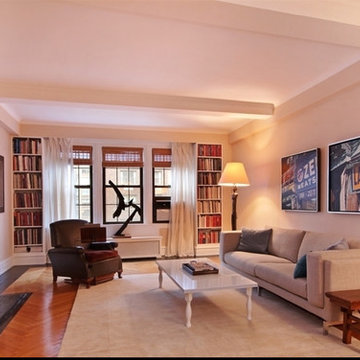 Living Area Staging - Sutton Place, NYC