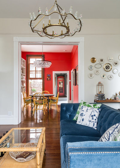 Eclectic Living Room by Seldin Design Studios