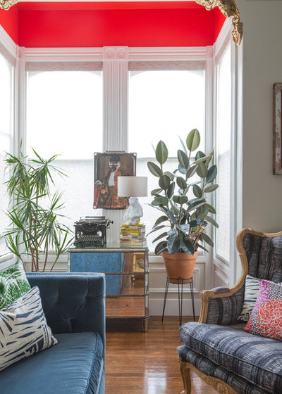 Eclectic Living Room by Seldin Design Studios