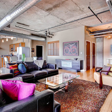 Living Room: 1401 Wewatta Street #718