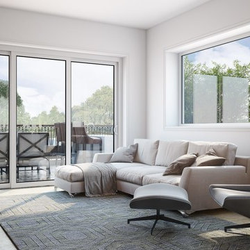 Living Room 3D Rendering for El Paso Project