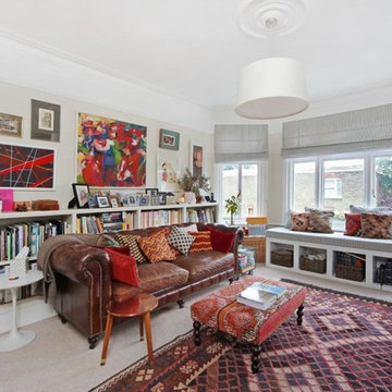 Living room (after), Mansion flat, Barnes, SW13