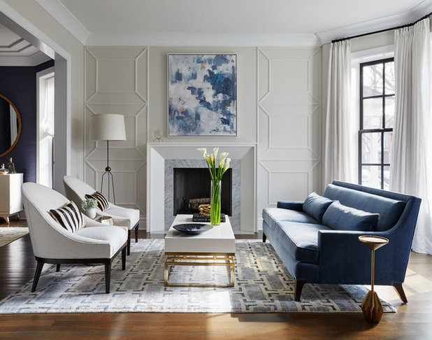 Transitional Living Room by Amy Kartheiser Design