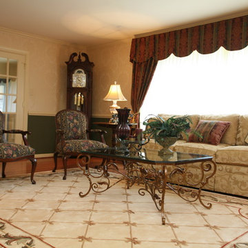 Living room and Dining room