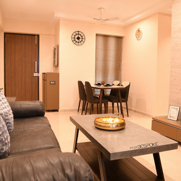 Living Room and Dinning Area-Residence Interior Designer-Studio Bespoke