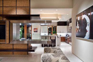 Inspiration for a modern living room remodel in Las Vegas
