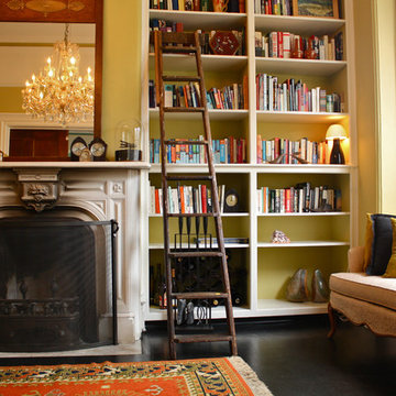 Living Room and Library