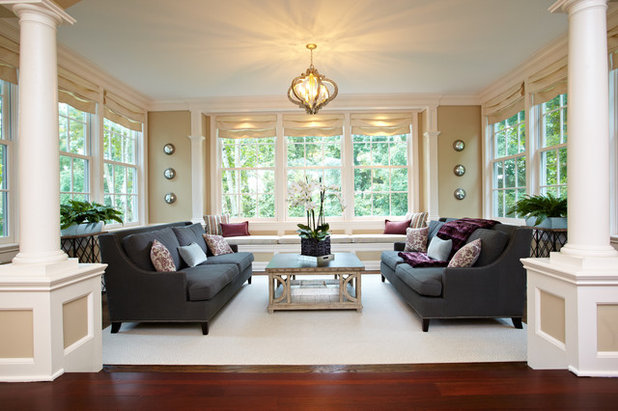 American Traditional Living Room by Richmond Hill Interiors, llc