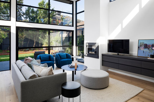 Contemporary Living Room by Ardent Architects Pty Ltd