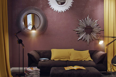 Eclectic living room photo in Other
