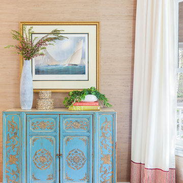 Living Room Blue Cabinet