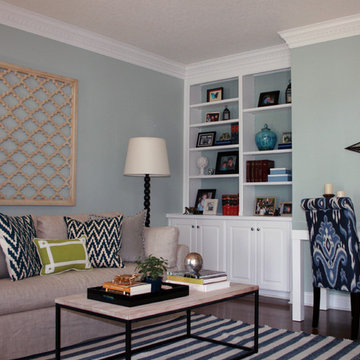 Living Room: Casual Chic With Vibrant Color