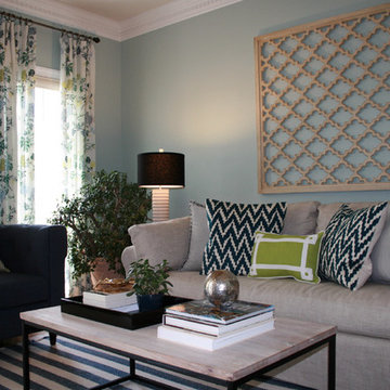 Living Room: Casual Chic With Vibrant Color