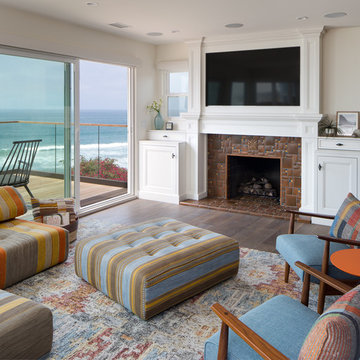 Living Room -Coastal Renovation Solana Beach