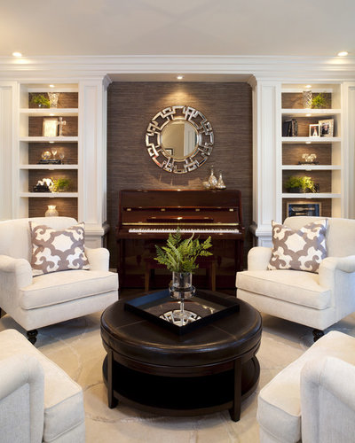 Traditional Living Room by Robeson Design