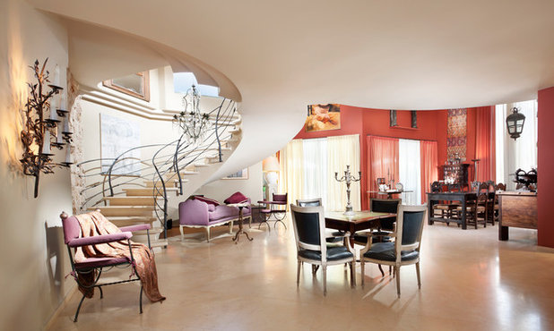 Eclectic Living Room by Elad Gonen