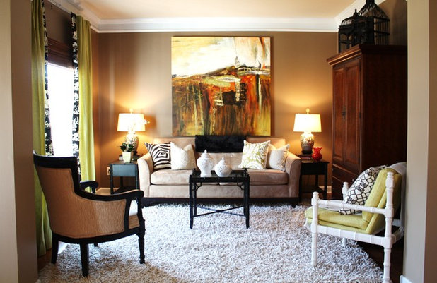 Contemporary Living Room by Emily A. Clark