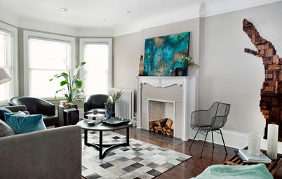 Room of the Day: Art an Inviting Presence in a Formal Living Room