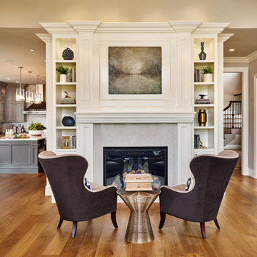 Living Room Fireplace, Modern meets Tradtion