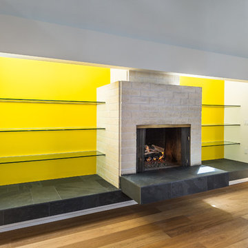 Living Room Fireplace - Northeast View