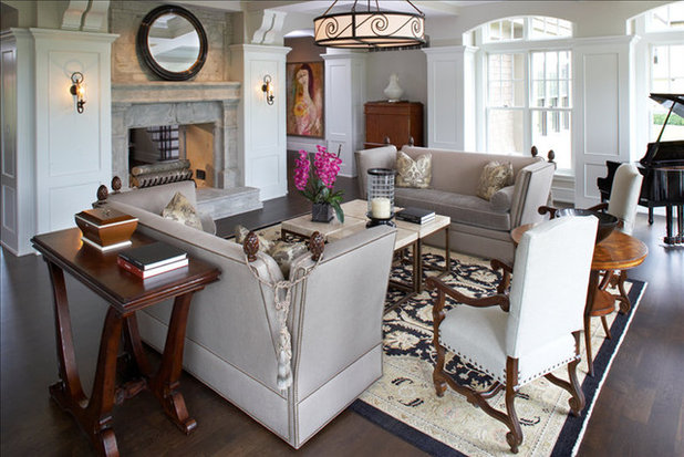 Eclectic Living Room by Gabberts Design Studio