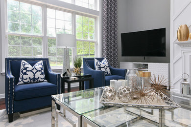 Example of a living room design in Philadelphia