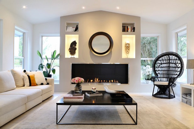 Contemporary Living Room by ID INTERIOR DESIGN LLC
