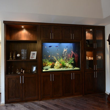 Living Room/Master Bedroom in Wall Aquarium