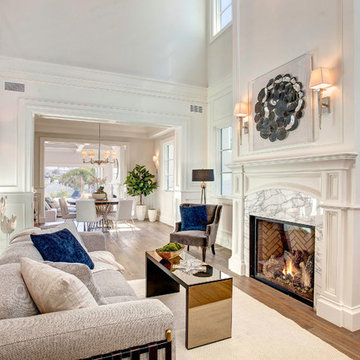 Living Room - Meticulously Detailed Cape Cod Home in Manhattan Beach, CA