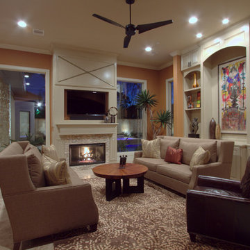 Living Room | New Construction | Design & Build | Spring Valley | Houston, TX