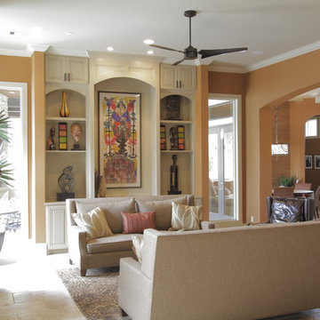 Living Room | New Construction | Design & Build | Spring Valley | Houston, TX