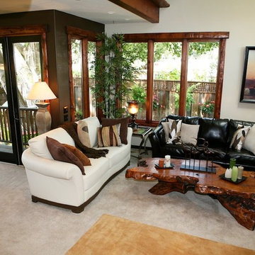 Living Room Overlooking Oak Tree