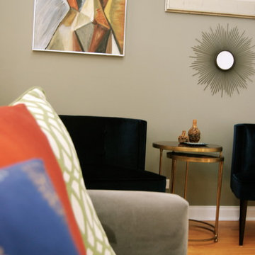 Living Room:  Post-Modern Cozy Artist