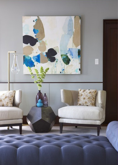 Contemporary Living Room by Rachel Reider Interiors