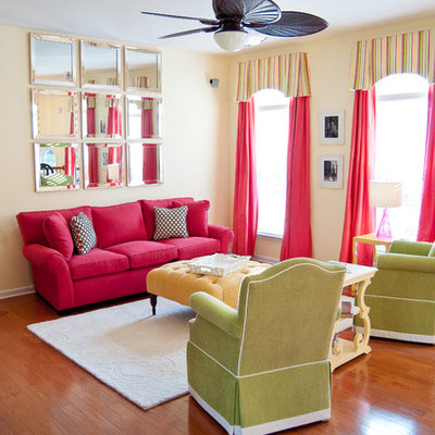 Example of a classic formal living room design in Raleigh with beige walls